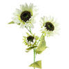 Pack of 6 x 88cm White Artificial Sunflower - 18 heads - Premium Quality