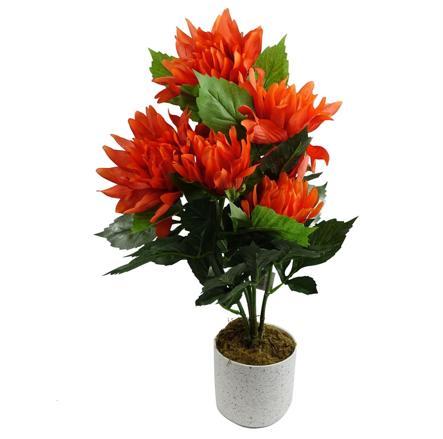 55cm Artificial Red Dahlia Pinnata - Premium Quality