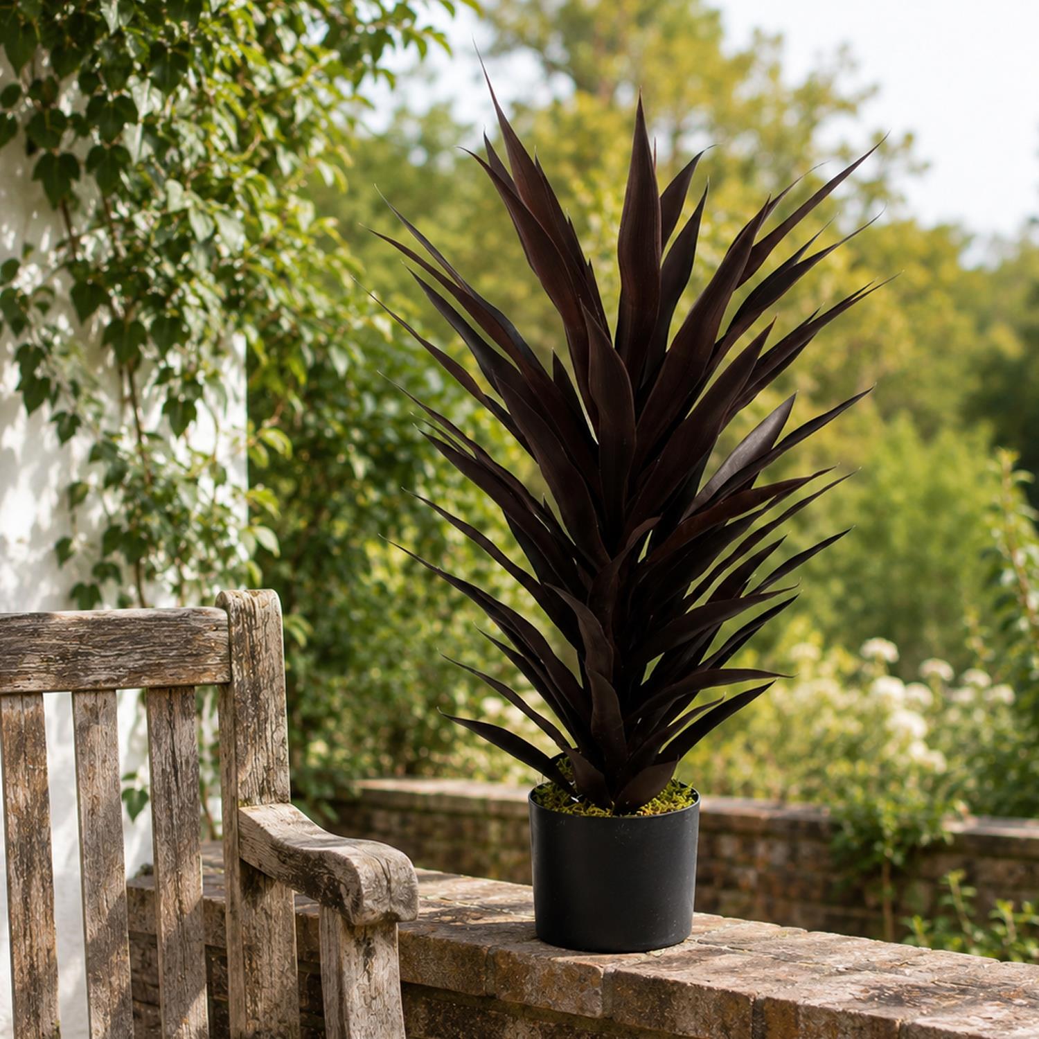 Realistic Artificial Plant Dark Red Yucca 85cm  - Realistic plant by Botanik