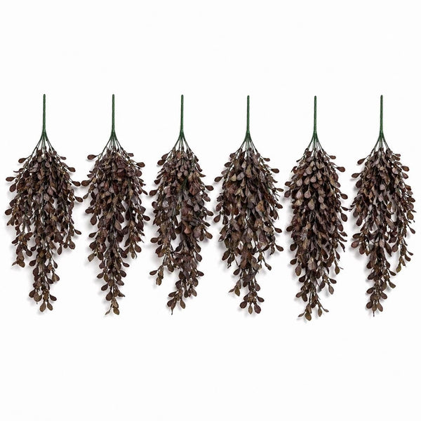 Pack of 6 x 70cm Artificial Trailing Botanik Spray Stem - Dusty Purple - Premium Quality