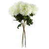 Pack of 6 x Artificial Flowers Extra Large Reflex Chrysanthemum - White 75cm