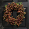 Artificial Hanging Black Berry Wreath Botanik