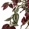 70cm Artificial Purple Tradescantia Zebrina Hanging Plant in Grey Pot