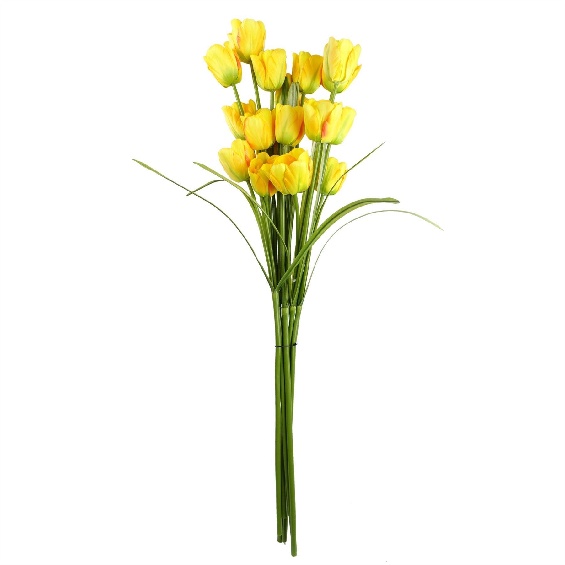 80cm Artificial Tulip Yellow Stem