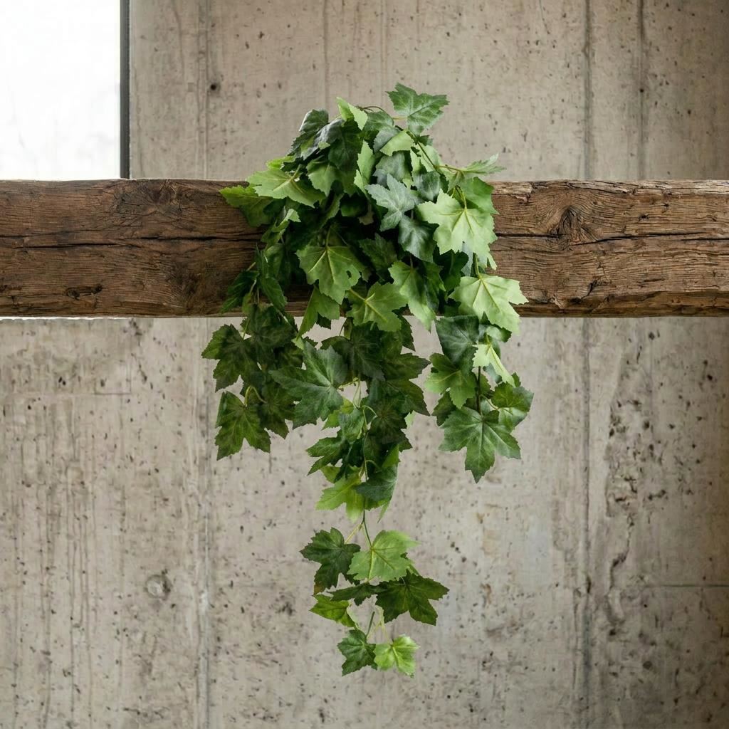 Pack of 6 x 70cm Artificial Trailing Grape Ivy Plant Faux Hanging Foliage - Green