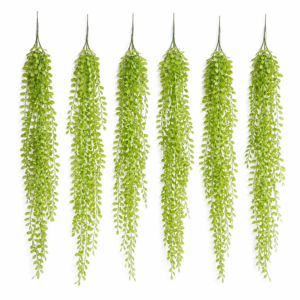 Pack of 6 x 90cm Artificial Trailing Eucalyptus Style Hanging Plant Faux Greenery Vine - Premium Quality
