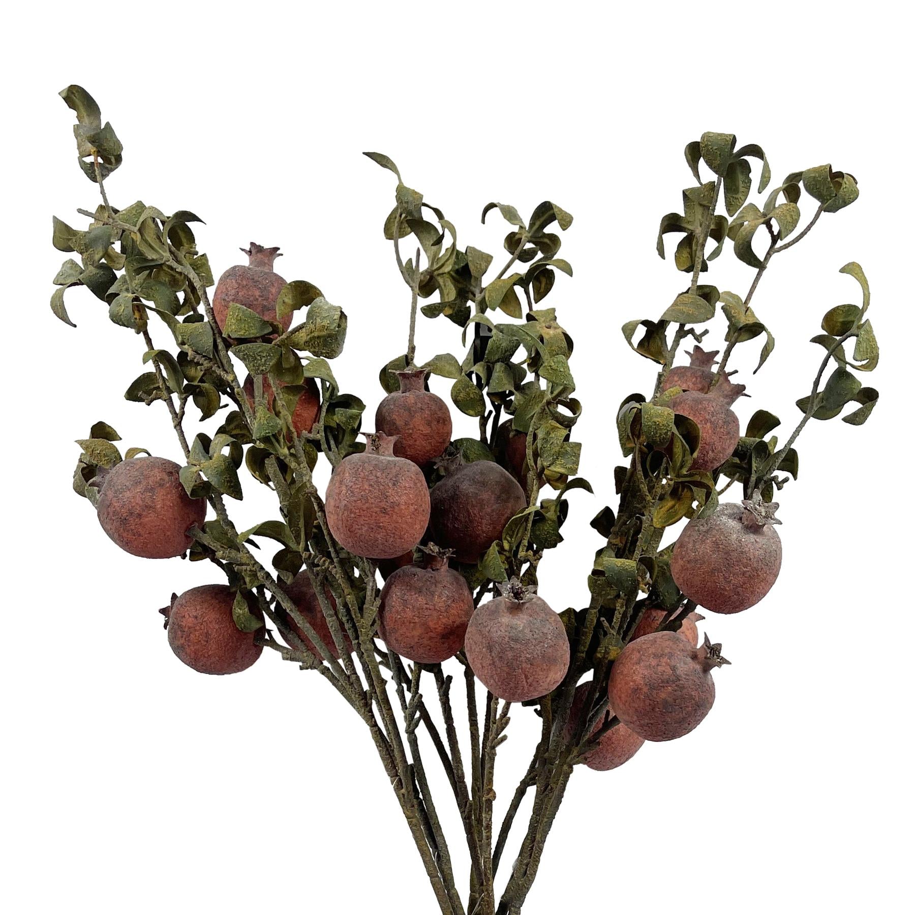 Pack of 6 x 75cm Artificial Pomegranate Stem Artificial