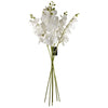 Artificial Flowers Phalaenopsis Orchid White Stem 100cm