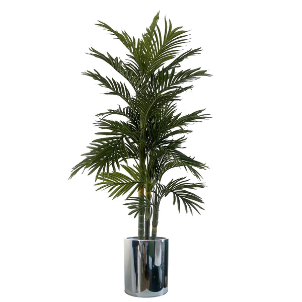 51cm XL Silver Metal Planter by Leaf