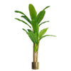180cm Artificial Banana Tree Tropical Plant Gold Metal Planter - Premium Quality