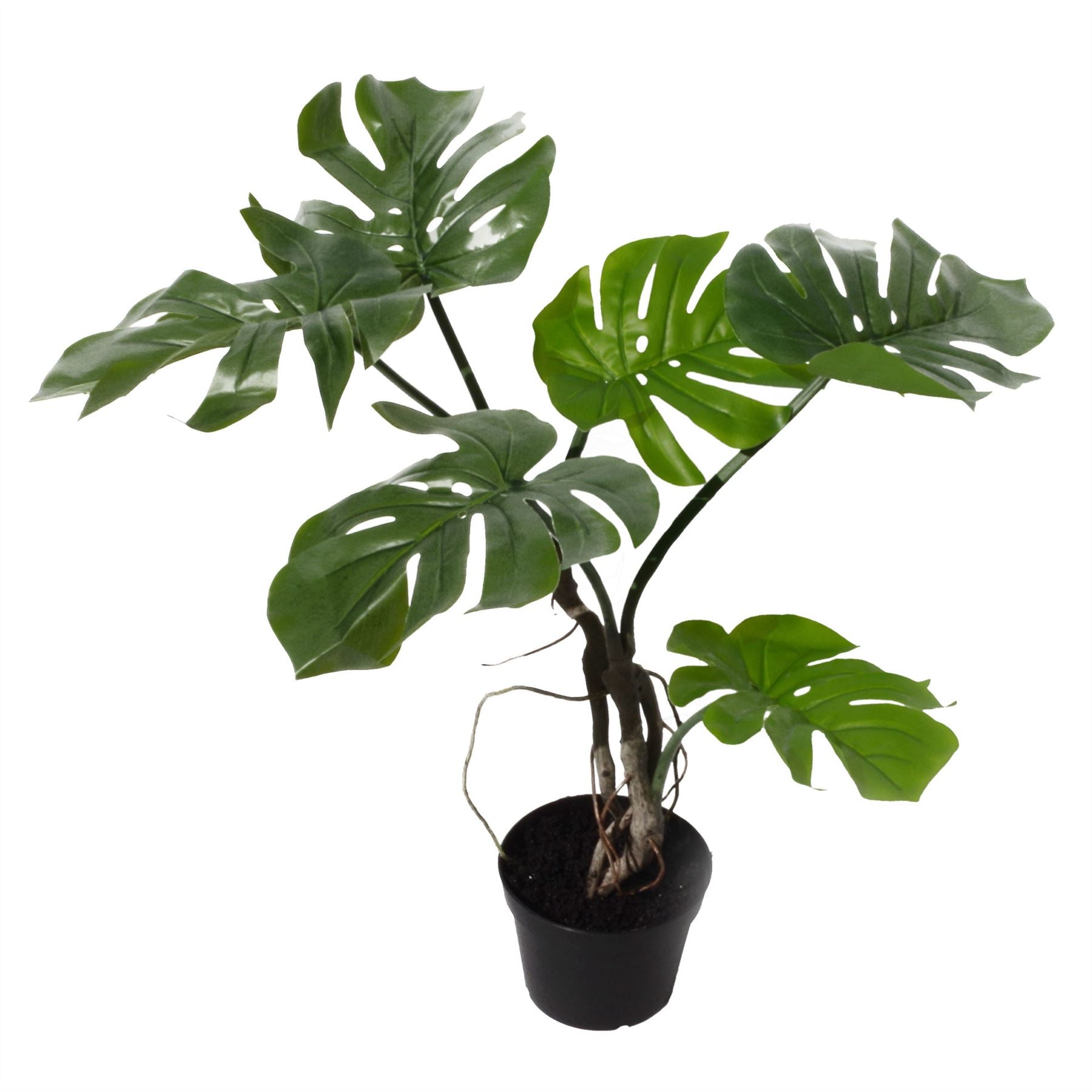 Artificial Monstera Plant Twisted Cheese Plant 60cm Leaf Design UK Realistic Botanik