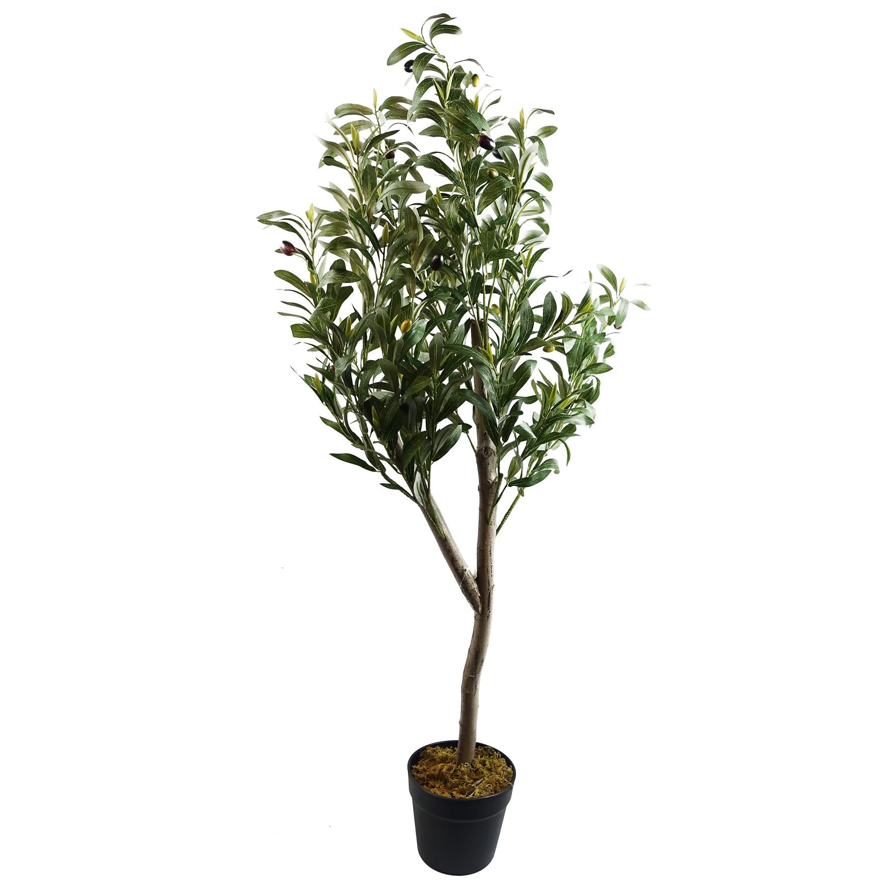 120cm Artificial Natural Look Olive Tree with Wooden Trunk