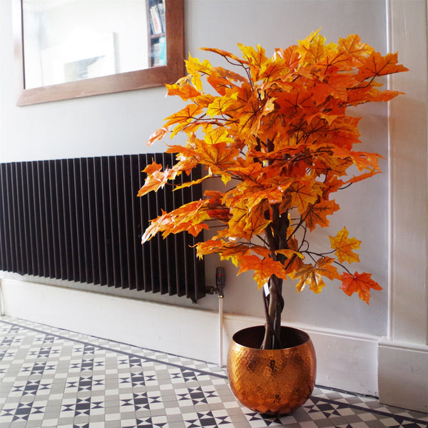 Artificial Tree Large Orange Maple Autumn 125cm. Botanik