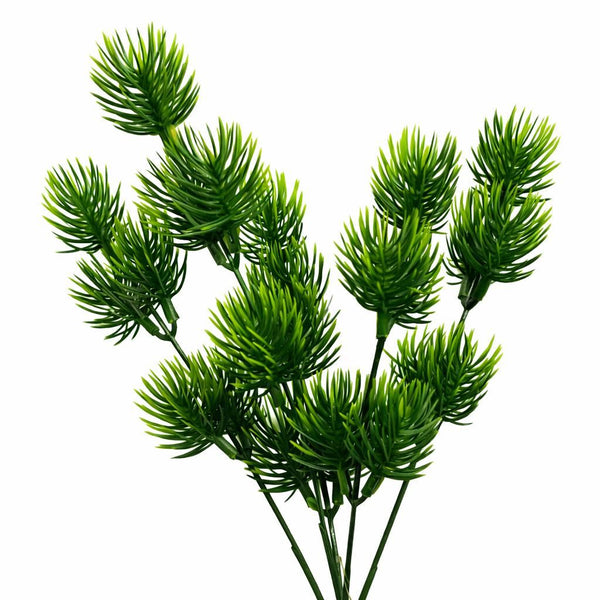 Pack of 6 x 30cm Artificial Cedrus Libani Pine Style Foliage Plant Stem