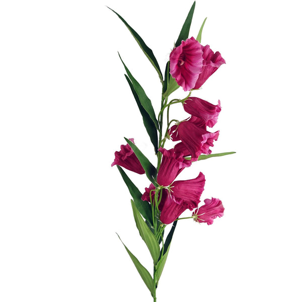 100cm Trumpet Artificial Flower Stem Fuchsia Pink