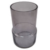 Glass Vase Grey Smoke Glass Vase 26cm