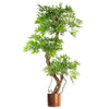 140cm Botanik Realistic Artificial Japanese Fruticosa Ficus Tree, Green Copper - Premium Quality