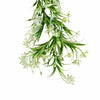 170cm Artificial White Flowering Greenery Garland Hanging Decoration