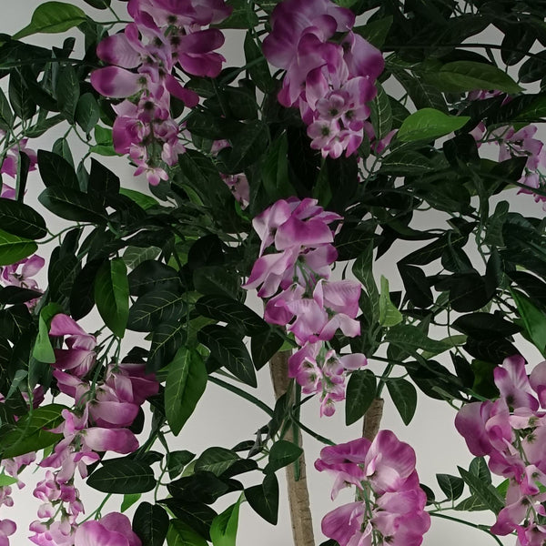 Artificial Wisteria Tree 150cm Artificial Purple/Pink Realistic Botanik