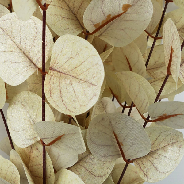 Pack of 6 x 80cm White Eucalyptus Foliage Stem - Premium Quality