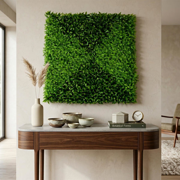 100cm Artificial Green Wall Panel Mixed Foliage Faux Living Wall - Premium Quality