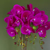 Artificial 52cm Orchid Large - Dark Pink / Silver