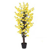 Artificial 120cm Yellow Blossom Tree