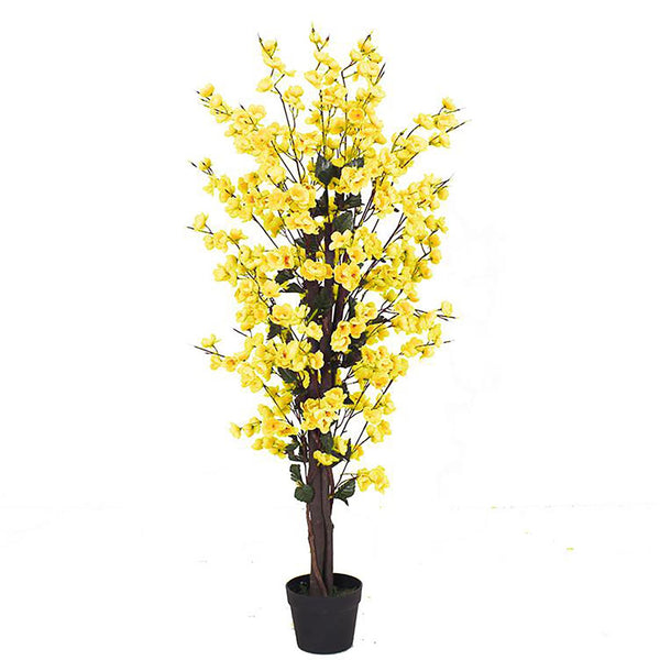 Artificial 120cm Yellow Blossom Tree