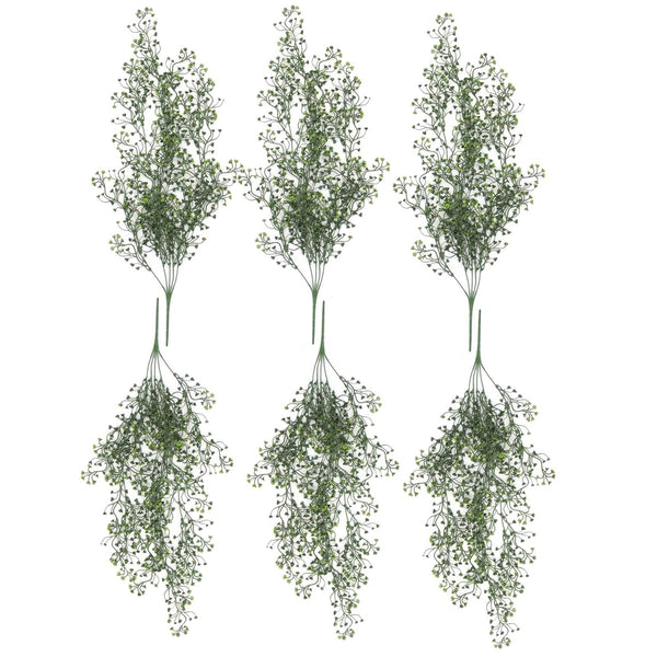 Pack of 6 x Hanging UV and Fire Resistant Artificial String Pearl Plant 75cm - Premium Quality