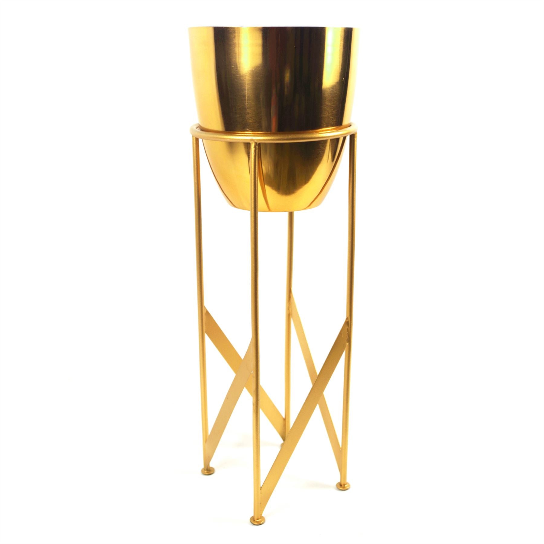 Metal Plant Stand Planter Gold 55cm Tall Design Premium Plant Pots Planters Botanik