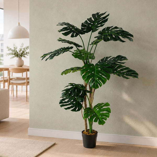 Artificial Monstera Plant 150cm Luxury Cheese Plant 5ft Tall Botanik