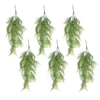 Pack of 6 x Hanging UV and Fire Resistant Artificial Trailing Button Fern Plant 82cm - Premium Quality