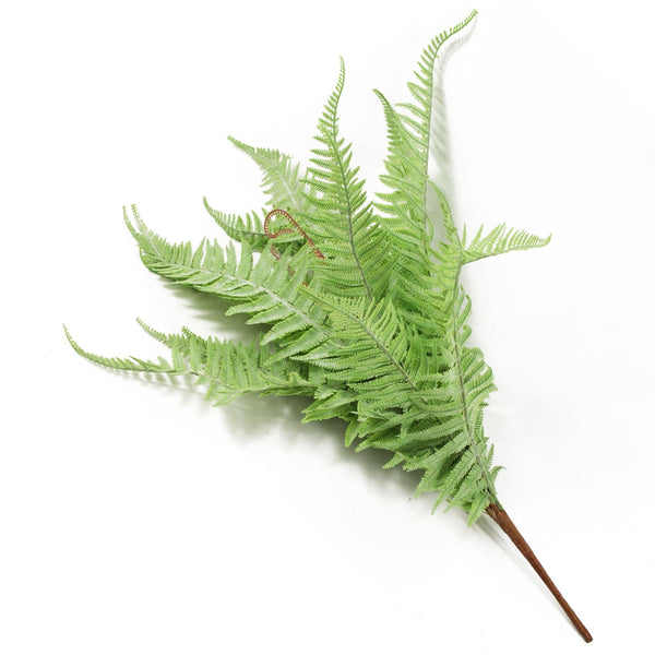 Artificial 60cm Bushy Dixie Wood Fern Light Green Plant
