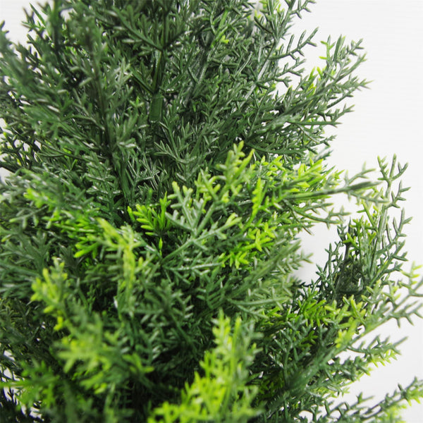 60cm Pair of Artificial Cedar Cypress Topiary UV Resistant - Premium Quality