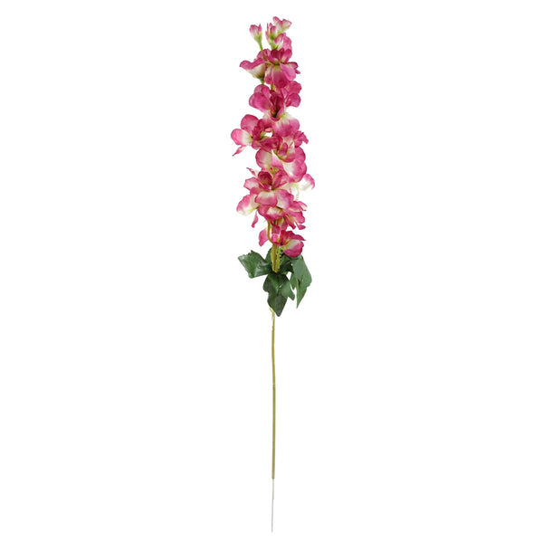 Pack of 6 x Artificial Flowers Delphinium Dark Pink Stem 75cm