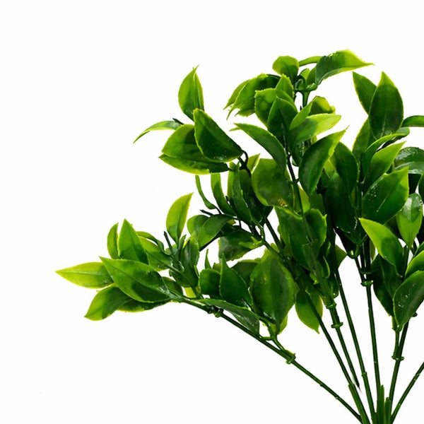 Pack of 6 x 30cm Artificial Boxwood Leaf Foliage Spray Stem