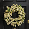 Artificial Hanging White Berry Wreath Botanik