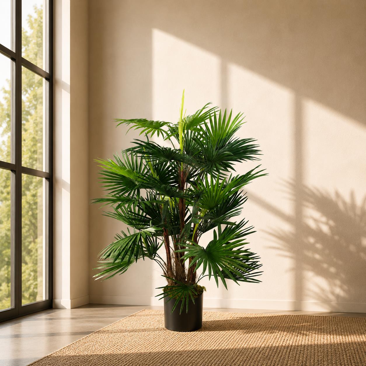 Fan Palm Artificial Tree 90cm - Realistic plant by Botanik