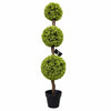 120cm Green Triple Ball Topiary Tree - Premium Quality