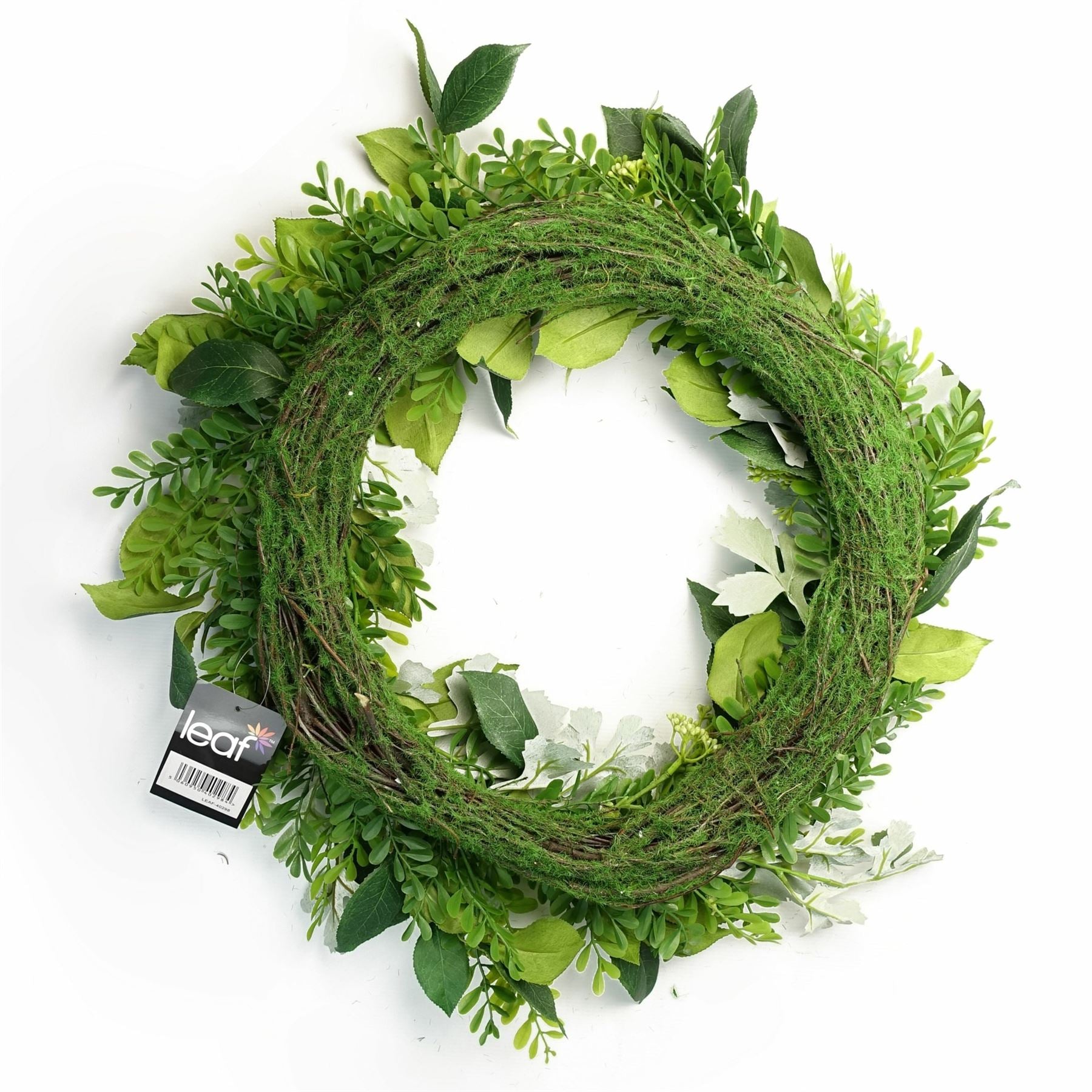 50cm Artificial Wreath Ferns Leaf