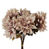 Pack of 6 x 55cm Dahlia Flower Stem - Dusty Pink - Premium Quality