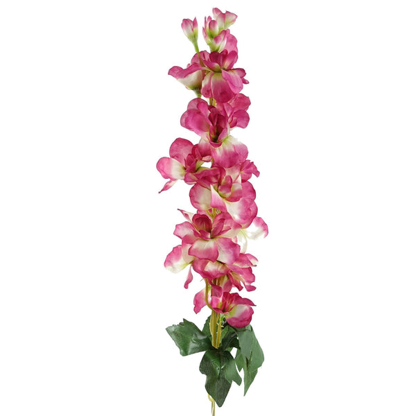 Pack of 6 x 75cm Delphinium Dark Pink Artificial Stem - Premium Quality