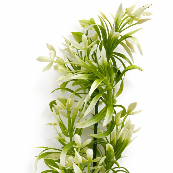 Pack of 6 x 48cm Artificial White Blossom Spray Stem