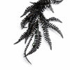 Pack of 6 x 180cm Black Artificial Fern Garland Hanging Foliage Decoration