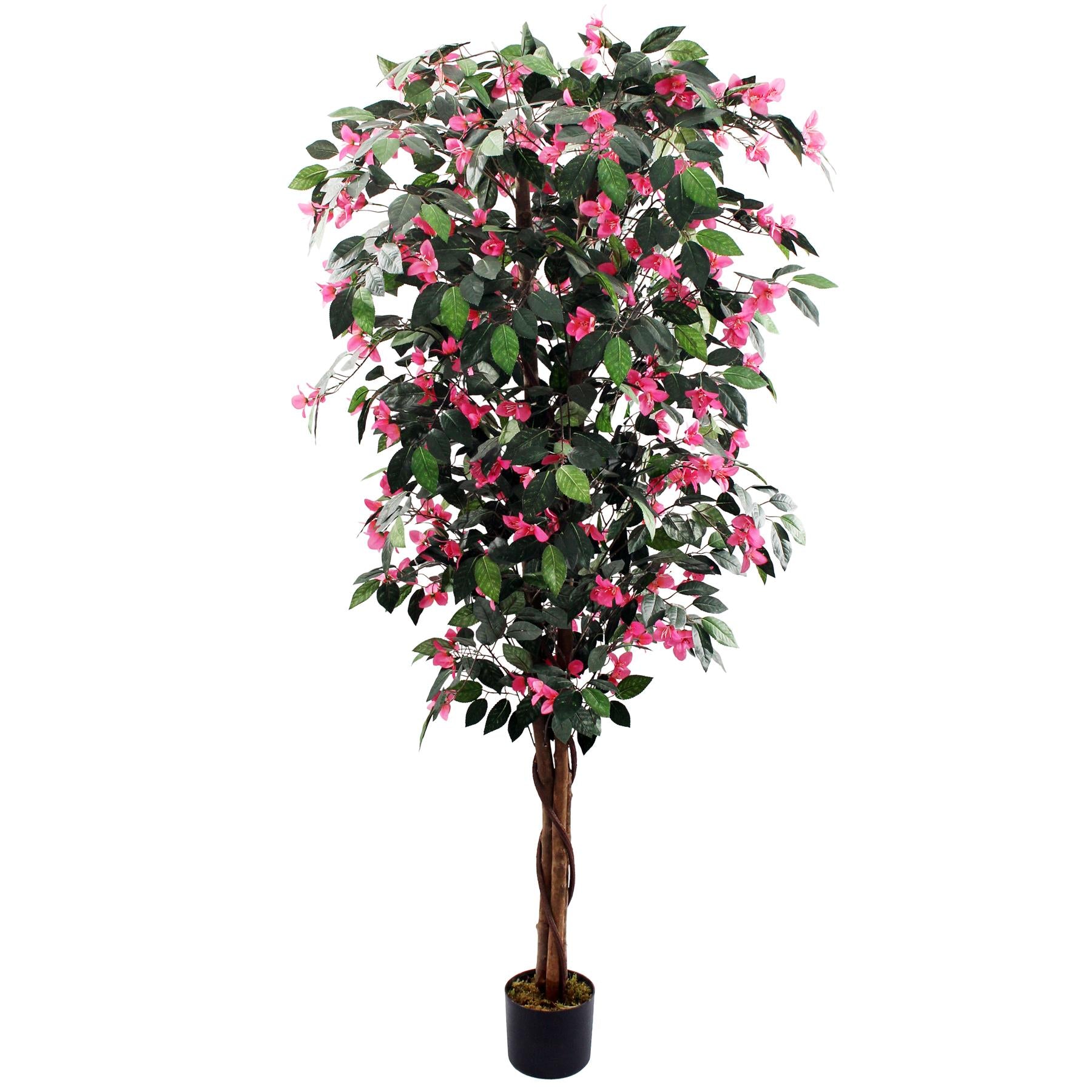 Artificial Blossom Tree 180cm Rhododendron Pink Trunk