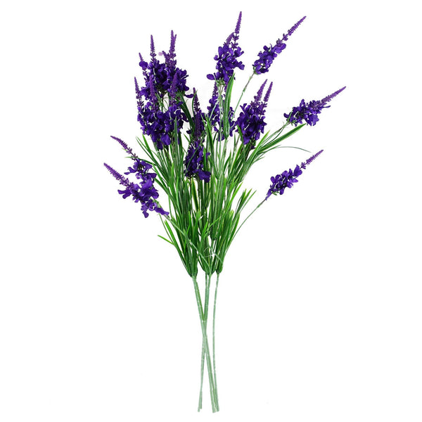 Pack of 6 x 80cm Purple Larkspur Artifical Stem - Premium Quality