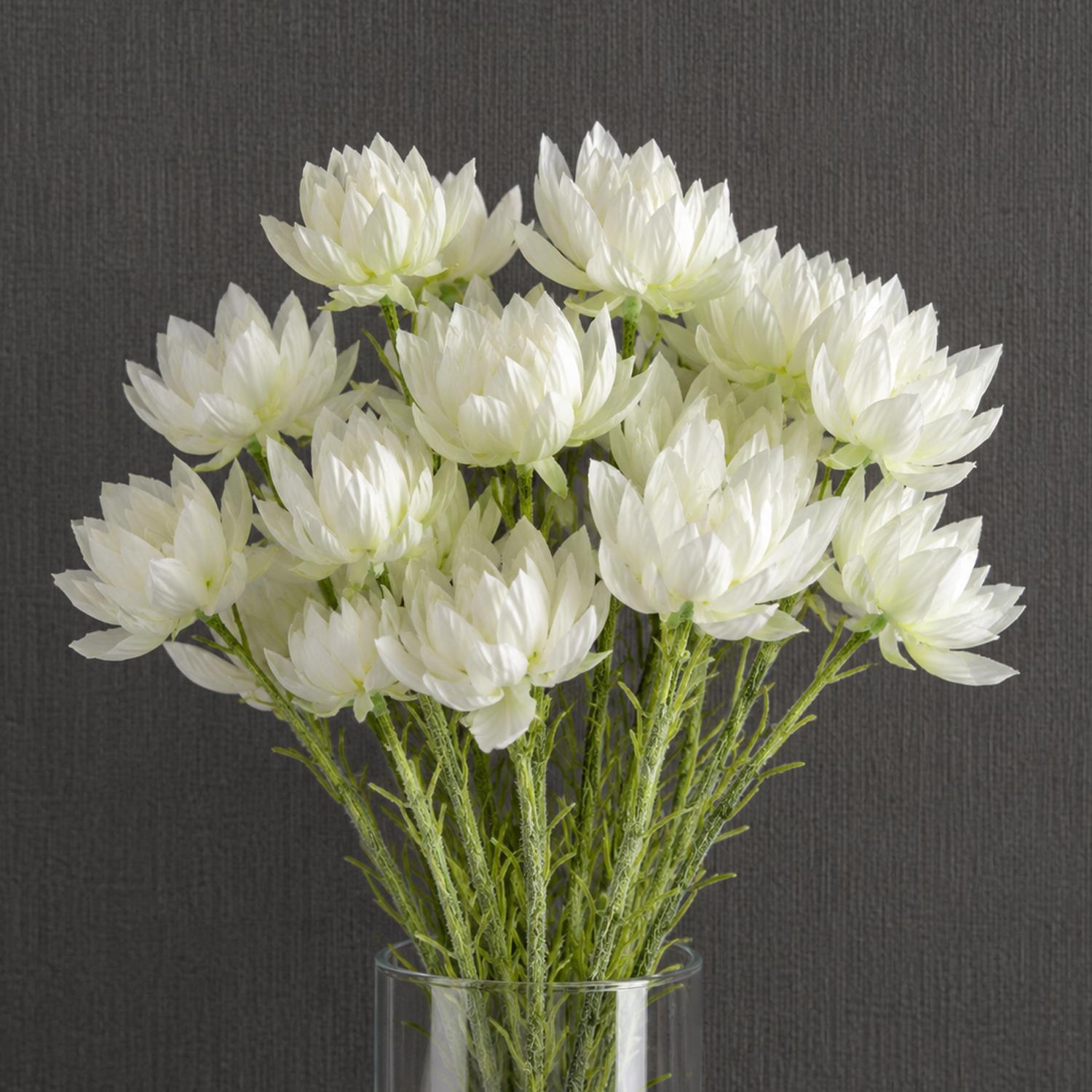 Pack of 6 x 60cm White Starflower Stem - 30 Flowers - Premium Quality