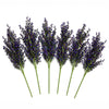 Pack of 6 x 75cm Artificial Purple Heather Flower Bush Stem