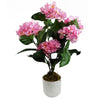 55cm Artificial Pink Hydrangea Plant - Premium Quality