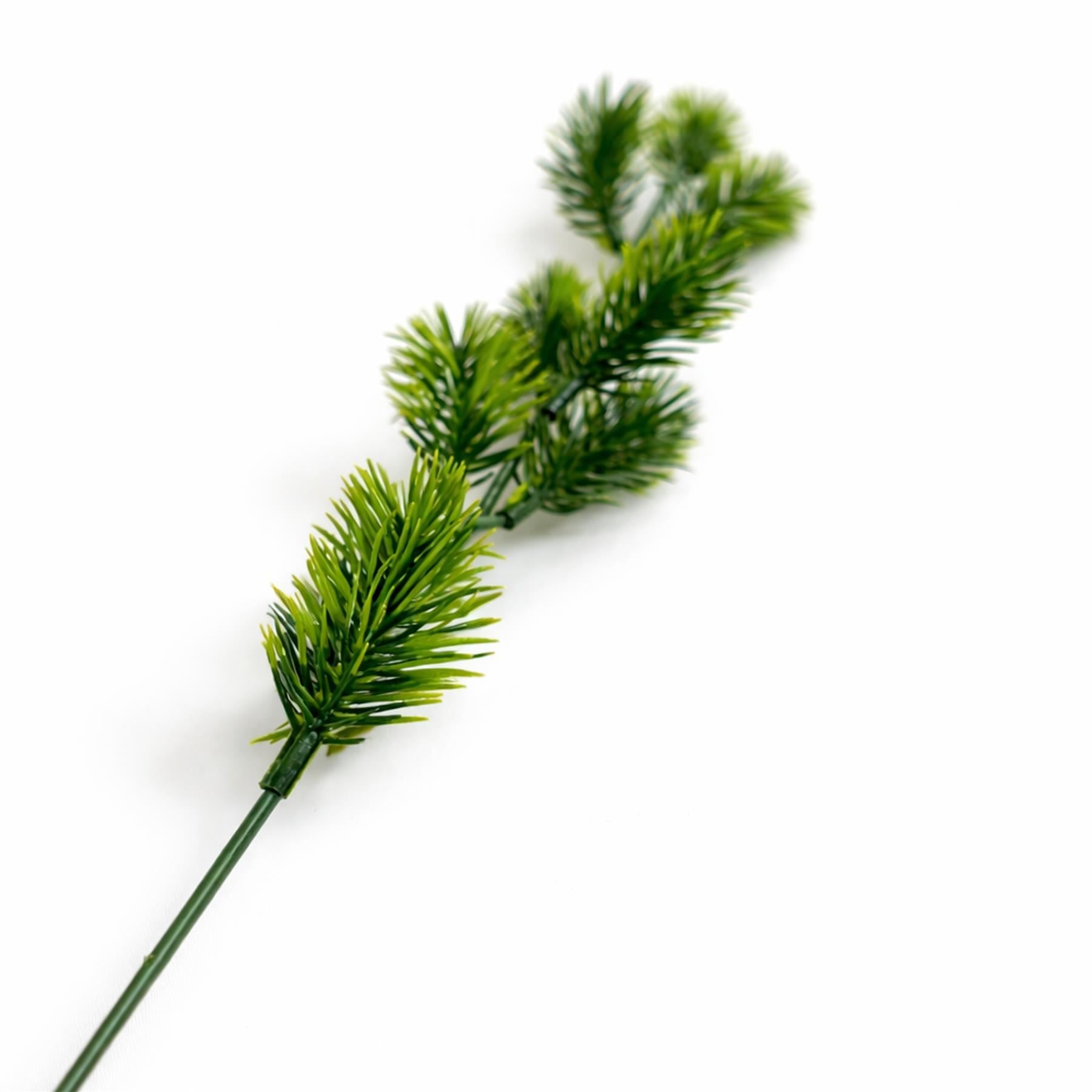 Pack of 6 x 45cm Artificial Pine Cone Spray Stem